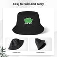 thumbnail image 3 of ZICANCN Bucket Hat Unisex for Men Women, Cartoon Frog Fashion Fishing Hat Cute Fisherman Cap, Black, 3 of 5