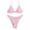Pink, variant on Ticikt Women's Triangle Bikini Floral String Bikini Set Two Piece Swimsuit Bathing Suits