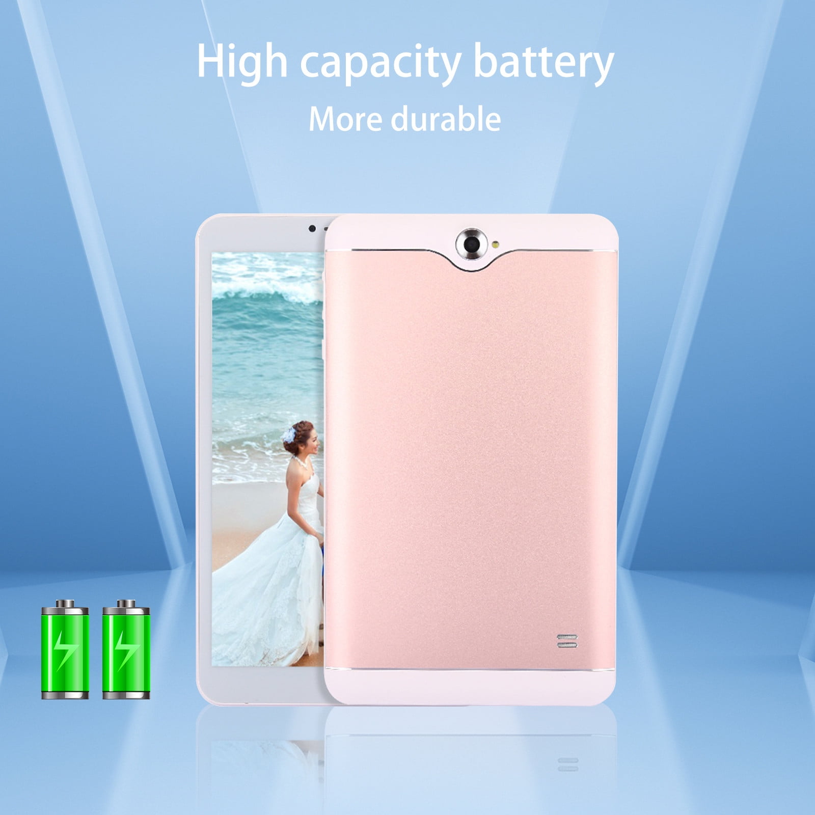 Android Tablets on Sale, Hwkond HD 7 Inch Android Tablet IPS High Definition Screen WiFi Bluetooth Voice Call Game Video Learning Tablet SIM Card Communication Function,Pink