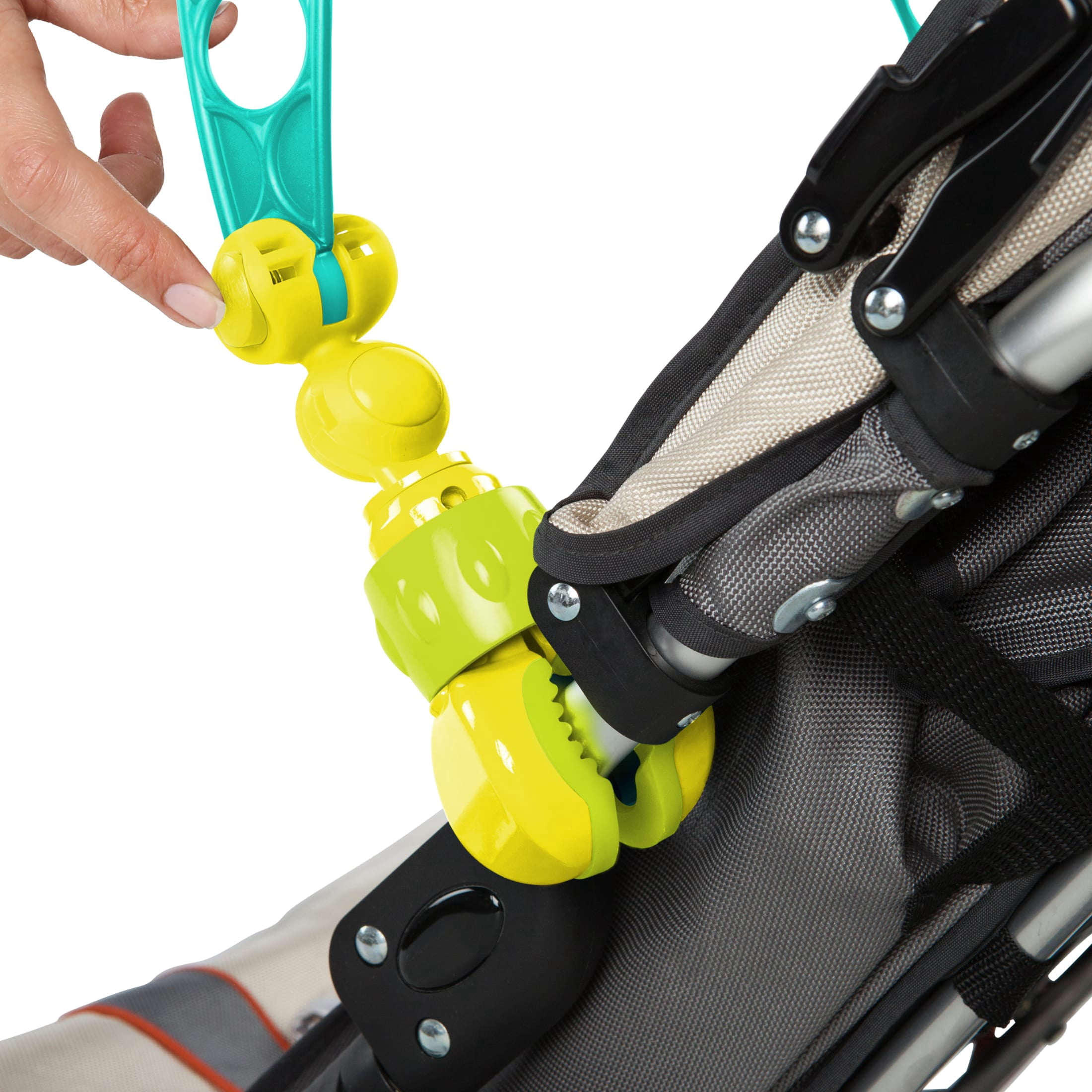 Bright Starts OBall Flex 'n Go Activity Arch Take-Along BPA-free Baby Stroller Toy, Age Newborn+