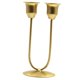 thumbnail image 3 of Portavelas de Metal, candelabro de 2 brazos, candelabro decorativo Retro para escritorio, fiesta de chimenea de aniversario, 3 of 10