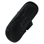 Panama Jack Mens Faux Leather X-Band Cross Band Slide Sandal Shoe 36757-12D(M)US black