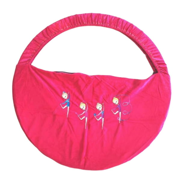 Bolsa para aro de ejercicios Bolsa para equipo de gimnasia Estuche para cinta de gimnasia Estuche para obstáculos Pink S