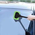 thumbnail image 3 of 2/1pcs Car Windshield Cleaning Tool, Window Cleaning Brush Kit Wiper Microfiber Long Handle Cleaning Wipe Tool, Reusable Microfiber Pads, 3 of 8