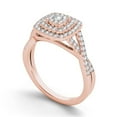 thumbnail image 2 of 1/2 Carat T.W. Diamond 10kt Rose Gold Cushion-Shape Double Halo Engagement Ring, 2 of 5