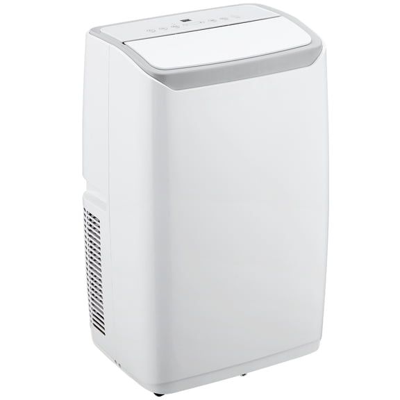Efficient 12,000 BTU Portable Air Conditioner - 3-in-1 AC with Dehumidifier & Multi-Speed Fan - Cools Rooms up to 550 Sq.Ft - Sleep Mode, Auto Swing, Remote, Easy-Clean Filter, Window Kit - White