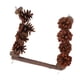 thumbnail image 4 of Juguete de percha de madera con forma de piña para loros, columpio para conure, cacatúa, periquito y gris africano, 4 of 14