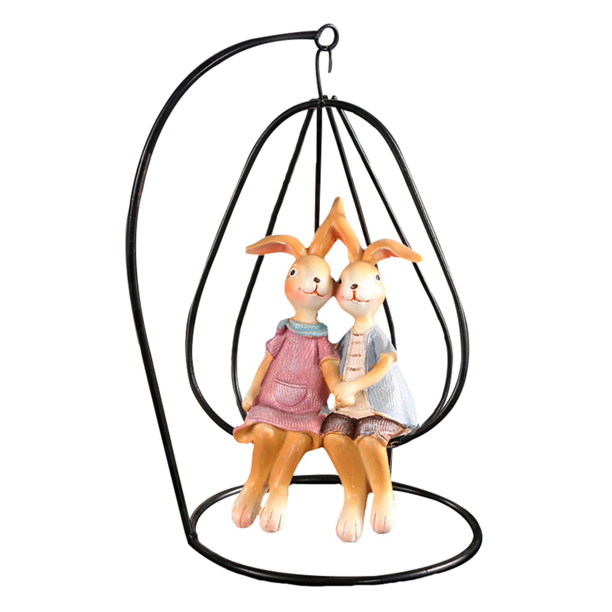 TFFR 2023 New Resin Rabbit Ornaments Cute Bunny Statue Sculptures for