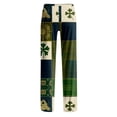 thumbnail image 5 of Fgvctg Men's St. Patrick's Day Pajamas Lucky Sleepwear Wide Leg Pajamas Shamrock Clover Print High Waisted Pj Pant Plus Size Spring Fall Drawstring Lounge Pants with Pockets Army Green XL, 5 of 5