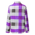 thumbnail image 3 of Innerwin Blouse Col à Revers Chemises pour Femmes Plage Boutonnée Hauts Décontractés Violet m, 3 of 9