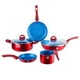 thumbnail image 1 of Bateria de Cocina HSM Homes Market Recubrimiento antiadherente Cerámica Mármol 7pz SSBAT7A, 1 of 7