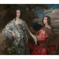 thumbnail image 3 of Anthony van Dyck 14x12 Black Modern Framed Museum Art Print Titled - Katherine, Countess of Chesterfield, and Lucy, Countess of Huntingdon (1636 to 1640), 3 of 5