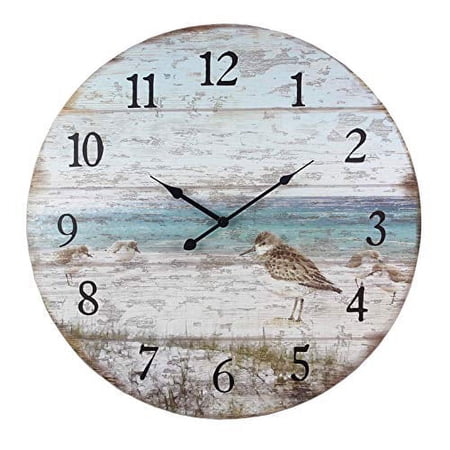 Youngs Wood Sand Piper Large Clock