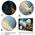 thumbnail image 3 of Designart "Wonderland of White and Blue Butterfly Fish" Animals Framed Wall Art - Modern White Butterfly Fish Entryway Framed Wall Art Print, 3 of 6