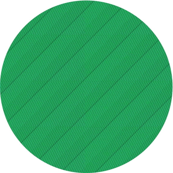 Ahgly Company Indoor Round Patterned SpringGreen Area Rugs, 7' Round