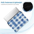 thumbnail image 2 of FORMRS 13-13.3 inch Laptop Sleeve Case Soft Carrying Quilted Computer Bag Cover, Blue Plain, 2 of 7