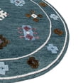 thumbnail image 7 of LR Home Wren 7' Round Blue Abstract Indoor Area Rug, 7 of 7