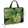 thumbnail image 2 of Werpe Plant Leaves Diving Fabric Tablet Cover Neoprene Laptop Handle Bag Computer Protect Case 13inch, 2 of 5