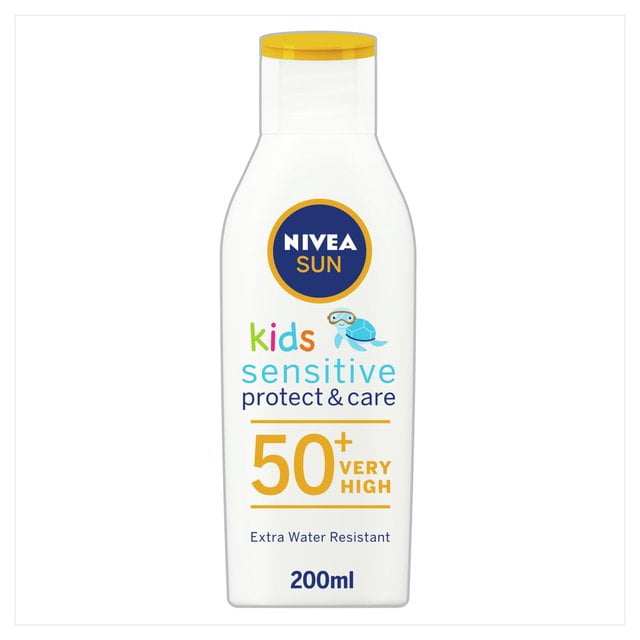 Steen visie Succesvol Nivea Sun Kids Sensitive Lotion 50+ 200ml - European Version NOT North  American Variety - Imported from United Kingdom by Sentogo - SOLD AS A 2  PACK - Walmart.com