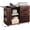 Brown Oak, variant on GALAXHERO Wood File Cabinet with 3 Drawers, Open Storage Shelves, Rolling Printer Stand with Charging Station for Home Office, Rustic Brown