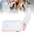 thumbnail image 1 of Magnifying Portable LED Makeup Mirror with 2 Sided Small Travel Cosmetic Mirror for Bright Lighted Makeup Area, 1 of 7