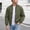 Army Green, variant on Men's Lightweight Jackets Solid Color Full Zip Jacket Fashion Stylish Spring Fall Soft Casual Jackets for Men