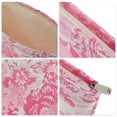 thumbnail image 3 of Unique Bargains 1 Pc Lightweight Clutch Elegant Jacquard Large Makeup Bag for Vacation Pink Canvas, 3 of 6