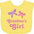 thumbnail image 3 of Inktastic Grandma's Girl Grandchild Butterfly Girls Baby Bib, 3 of 4