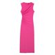 thumbnail image 3 of HH TRAF Vestido midi sin mangas con pliegues para mujer, moda de verano, liso, de 6 colores, con cremallera en la espalda, abertura en el dobladillo, vestido largo para fiesta en la playa para mujer, 3 of 5