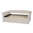 thumbnail image 3 of Baxton Studio Delora Full Size Beige Upholstered Daybed, 3 of 8