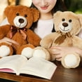thumbnail image 4 of 13.8 inch Teddy Bear Stuffed Animal with Satin Bow Tie for Girlfriend and Kids Birthday Valentine's Day, 4 of 7