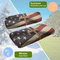 thumbnail image 5 of HUIACONG Cross Universal Golf Cart Seat Towel Blanket, Comfortable Universal Fit Elastic 2-Seater Golf Cart Seat Towel Blanket for Club Car 2-Seater Cart, 5 of 7
