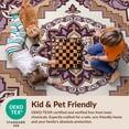 thumbnail image 4 of Design&I 4'x6' Ultra Soft Area Rug, Purple Para Ornate Rosette Southwestern Bedside Alfombras Cuartos None Fluffy Washable Non Shedding for Bedroom Living Room Home Office, 4 of 7