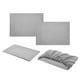 thumbnail image 1 of Sábanas ajustables de lujo 4 Pcs / Kit Ropa de cama Cama de lino Sábana ajustable Sábanas ajustables Fundas de almohada Gris claro Gris claro Magideal Sábanas ajustables de lujo, 1 of 6
