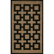 Home Trends Area Rug Connect The Block Black 60x96