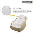 thumbnail image 4 of Seamander Pontoon Furniture Bucket Captain Seat, Tan/White Vinyl Plastic Frame, 4 of 5