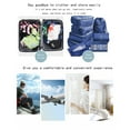 thumbnail image 6 of 8-Piece Packing Cube Set, Travel Luggage Organizers with Shoe Bag & Mesh Panels, Sky Blue or Navy Polyester Suitcase Organizer for Clothes & Toiletries, 6 of 6