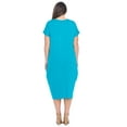 thumbnail image 4 of Pastel by Vivienne Women's Cocoon Maxi Dress with Dolman Sleeve Jade X-Large, 4 of 4