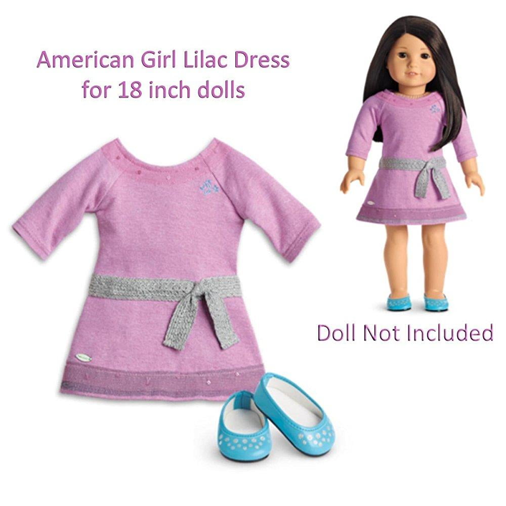 American Girl Truly Me Lilac Dress Underwear and Shoes With Activity Set for sale online 