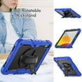 thumbnail image 5 of TECH CIRCLE iPad 10th Generation Kids Case Built-in Screen Protector, Shockproof Rugged Drop Protection Cover with 360° Rotatable Stand Shoulder Strap Pencil Holder for 10.9" iPad 10th Gen 2022,Blue, 5 of 7
