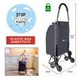 dbest products Stair Climber Trolley Dolly Sport Grocery Cart 3 Wheels