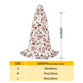 thumbnail image 2 of Honeii Christmas Santa Cartoon Snowman Print Poncho Cape, Cloak Coat, Snuggly Hooded Wearable Blanket, Hooded Cape For Teenagers,Halloween Costumes-Medium, 2 of 7