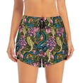 thumbnail image 2 of Daiia Snake And Flower Pattern Women's 2 in 1 Running Shorts - Lightweight Athletic Workout Gym Yoga Shorts Liner with Phone Pockets-Medium, 2 of 7
