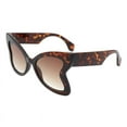 thumbnail image 2 of Women's Sunglasses Oversized Fashion Butterfly Shape UV400 Tortoise, Brown, 2 of 4