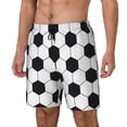 thumbnail image 2 of Balery Soccer Ball Mens Swim Trunks Swim Shorts for Men Quick Dry Inseam Beach Shorts with Compression Liner Pocket-Medium, 2 of 9
