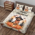 thumbnail image 3 of Happy Halloween Rhodesian Ridgeback Witches Hat Pumpkin Carving Quilt Bedding Set Ridgebacks Dog Lover Gifts 1 Blanket Bed Cover 2 Pillowcases - 02019, 3 of 5