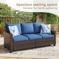thumbnail image 2 of Vicllax 9 Pieces Wicker Patio Furniture Set 7-Seat Outdoor Conversation Set with 42" Fire Pit Table, 2 of 13