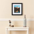 thumbnail image 2 of ArtToFrames 21" x 21" Satin Black Reverse Step Picture Frame, 21x21 inch Black Wood Poster Frame (WOM-1419), 2 of 9