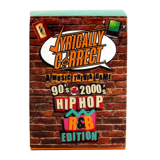 Juego de mesa en inglés, letras de música Hip Hop, fiesta familiar, líricamente correcta, cartas de juego de desafío