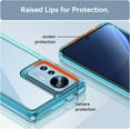 thumbnail image 4 of Case for Xiaomi Mi 12 Phone Case Slim Dropproof [Defend from Drop/Scratch/Slip/Fingerprint] Clear Acrylic Hard Back Soft TPU Bumper Hybrid Phone Cover for Xiaomi Mi 12-Crystal Blue, 4 of 16